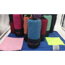 Hot 100% Microfiber Yoga Mat and Hand Towel (10 Colours) Non Slip Sport and Beach Towel with pocket
